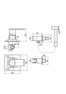 Гигиенический душ со смесителем Rav Slezak Loira LR542/1 хром